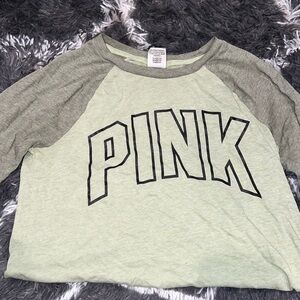Vs Pink baseball tee